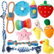 Puppy Toys, Durable Puppy Toys for Teething Small Dogs, Cute Dog Toys Small Dogs, Stuffed Plush Squeaky Small Dog Toys, Reliable Ropes Puppy Chew Toys