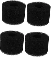 Kisangel 4pcs Pool Filter Sponge Cylinder Replacement for Cleaning 108 * 40 * 73mm Low Flow Resistance High Filtration Efficiency
