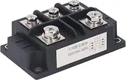 3 Phase Diode Bridge Rectifier, 300A 1600V High Power 5 Terminals 3 Phase Diode Module Rectifier, Fast Heat Dissipation Diode Rectifier Power Module Electrical Accessories, Black