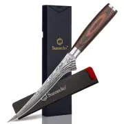 Boning Knife 6 Inch Fillet Chef's Knife Stainless Steel Deboning Slicing Knife