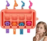 Activity Board for Kids,Soft Sensory Board | Educational Toddler Activity, Silicone Plug-in Toys for School Classroom Kindergarten