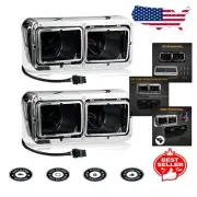 Sleek Chrome Dual Headlight Base for Kenworth Models - Easy Install & Durable