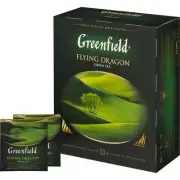 Greenfield FLYING DRAGON GREEN TEA RF NO GMO Made in Russia 100 Tea Bags