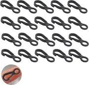 Mini Plastic Carabiner Clip Tiny Spring Snap Hook Carabiners for Backpack Bottle Using Keychains Accessories Pack of 10Pcs Spring Backpack Clasps Carabiners Hook, Black, 3.5cm