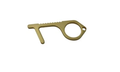 SaniKey Contactless Safety Tool Keychain Door Opener Button Push No Touch Ribbed
