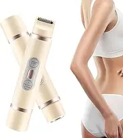 Comfort 2 In 1 Electric Lady Shaver,Waterproof Women’S Hair Removal,Dual Head Waterproof Remover For Women,Allalonga Electric Shaver, Purexlife Shaver,Rechargeable Cordless Bikini Trimmer (off white)