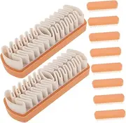 Healeved 10pcs Suede Brush Set Brush for Suede Boot Care Tools Home Office Travel Cleaning