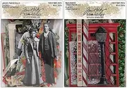 Tim Holtz Idea-ology Christmas 2024 - Layers+Paper Dolls, Baseboards+Transparencies - 2 Item Bundle