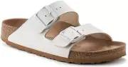 New in-Box Birkenstock Arizona Sandals Birko Flor Narrow White - Select Size