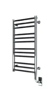 ICO Bath Tuzio Sorano 19-1/2"W x 31"H Electric Plug-In Steel Towel WarmerE4103