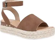 [Gikleihwy] Women’s Wedges Espadrilles Sandals Ladies Adjustable Ankle Strap Open Toe Platform Sandals Arch Support Comfortable Non-Slip Rivets Dressy Shoe