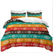 Multi Colored Aztec Pattern Quilt Cover