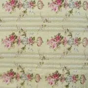 NEW! ~ COZY SHABBY IVORY RED PINK PURPLE ROSE BLUE GREEN LEAF SCALLOP QUILT SET