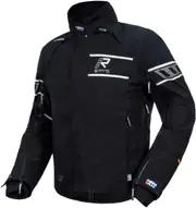 Rukka Rapto-R Motorcycle Textile Jacket, black-silver, Size 66 for Men Black Silver