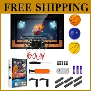 Indoor Mini Basketball Hoop with Electronic Scoreboard for Teens & Adults