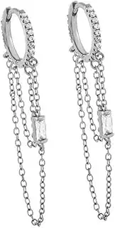 [LIFKOME] Ear Accessory 1 Pair Chain Earrings For Men Women Earrings for Women Orrous Girl Tassel Earrings for Women Mens Chain Dangle Earrings Light Luxury Alloy S925 Miss Earrings Jewelry