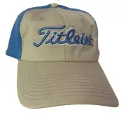 NEW TITLEIST [M/L] Men's Stretch Fitted Slouch Golf Hat/Cap-Beige/Blue