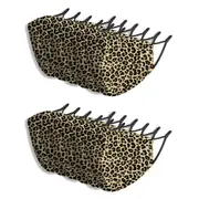 12x Splosh Adult Reusable Face Mask w/ Adjust Strap 12y+ Leopard Print