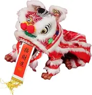 Hand Puppet with Strings with Light Crafts for Children Folk Parties Souvenir Lion Marionette New Year Decoration