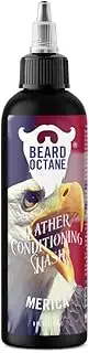 Beard Octane: Merica Beard Wash - 8 oz Shampoo - Cleans & Moisturizes with Shea Butter & Jojoba for Healthy, Softer Beards - Made in USA