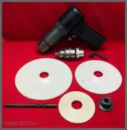LP400 Lenco Combination Pneumatic 3/8 Drill & Disc Sander NOS Vintage Antique