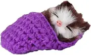 Vaguelly Mini Kitten in Shoe Toy Sleepy Cat in Slipper Doll Hand Toy Meows Sounds for Boys and Girls Boys Girls Christmas Party Random