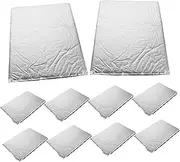 Parliky 10Pcs Insulation Pad Soundproofing Material for Engine Compartment Durable Foil Noise Reduction for Vehicles and Home Use