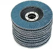 10PCS 5'' 125MM Angle Grinder Flap Sanding Disc 40 60 80 120Grit Grinding Wheel (60 GRIT)