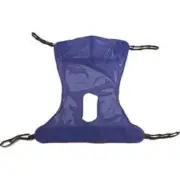 Invacare R114 Full Body Mesh Sling Purple Medium Commode Opening