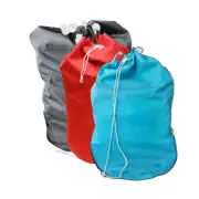 3 x Commercial Laundry Linen Bag with Drawstring & Lugs: Red, Blue & Black | Bn