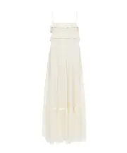 sleeveless long dress F36,F38 off-white