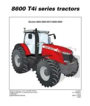 Massey Ferguson 8650 to 8690 Tier 3 and Tier 4i Operators Manual Get it Today