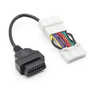Diagnostic Cable Adaptor Compact Size Portable Simple Installation 26Pin Extension Cable Adapter for Tesla OBD2 black