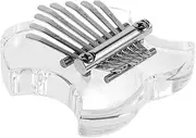 SWOOMEY 8 Finger Harp Instrument Kalimba Thumb Piano Mini Piano Back to School Musical Instruments Musical Accessories Thumb Harp Beginner Kalimba Crystal Crystal Thump Transparent Acrylic