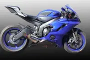 TechSpec Yamaha R6 2017 to 2021 SnakeSkin Tank Grips w/Free Center Pad