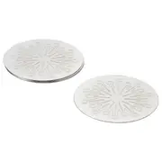 FRÖJDA coaster, stainless steel, 9 cm