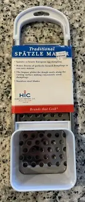 Harold Import Company Stainless Steel Spatzle Maker Dough Pasta Dumplings