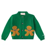 [Bobo Choses] Bobo Choses Gingerbread intarsia cardigan M 24 green