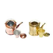 Copper Tea Pot with Tea Strainer Teapot