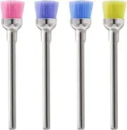 NMKL38 4PCS Nail Drill Bit Set Cleaning Brushes Professional Nail Drill Machine Manicure Accessories, Mixed color