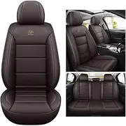 DELPOS Replacement for Car Seat Covers Universal Full Set Accessories for Volkswagen TIGUAN L GOL SANTANA Vista BORA CANDY Variant AMAROK Passat b5 b6 b7 b8 Car Accessories, brown