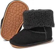 [Babelvit] Baby Girls Plush Winter Snow Boots Infant Cowboy Tassels Ankle Soft Sole Warm Boots Toddler Newborn First Walker Crib Shoes