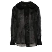 [COMME des GARCONS COMME des GARCONS] Nylon Sheer Garment Washed Blouse