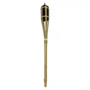24" Bamboo Torch with 8 oz. Refillable Fuel Canister and Fiberglass Wick