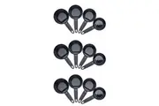 3x 4pc Mastercraft 24.5cm Magnetic Measuring Cup Set Baking Kitchen Utensil BLK