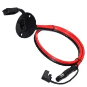 SAE Connector Socket Sidewall Port Solar Panel Flush Mount SAE Adapter Cable