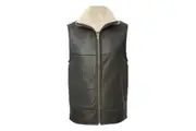 Eastern Counties Leather Mens Harvey Sheepskin Gilet (Dark Brown Nappa) - UTEL188
