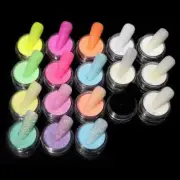 6 Colors Pigment Nail Powder Sugar Sweater Nail Glitter, High-Gloss Pearlescent