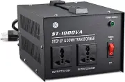 1000 Watt Voltage Converter Transformer Step Up/Down 110V/120V/220V/240V Power
