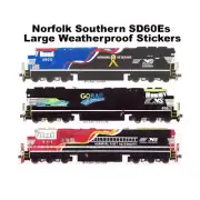 Norfolk Southern SD60Es 3 Large 2.5x9-10" Stickers Andy Fletcher